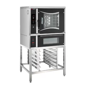 Pekárenská plynová teplovzdušná rúra - digitálna - 6x EN 60x40 - vrátane pece na pizzu a základného rámu