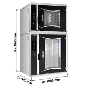 2x Pekárska plynová teplovzdušná rúra - Digitálna - 6x + 10x EN 60x40