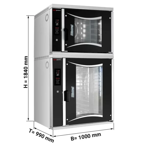 2x Pekárska plynová teplovzdušná rúra - Digitálna - 6x + 10x EN 60x40