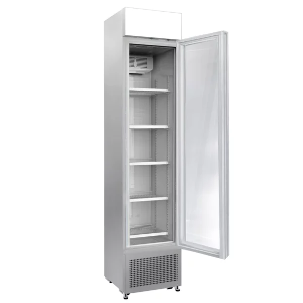 Chladnička na nápoje - 145 litrov - bezrámové prevedenie - 1 sklenené dvierka a reklamný stojan - Image 7