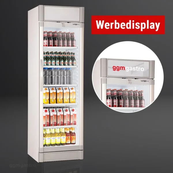 Chladnička na nápoje - 347 litrov - 1 sklenené dvere a reklamný displej - Image 4