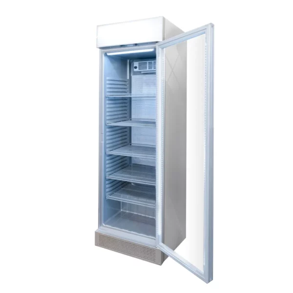 Chladnička na nápoje - 345 litrov - bezrámové prevedenie - 1 sklenené dvierka a reklamný stojan - Image 6