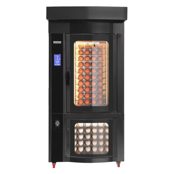 Rotačná pekárenská teplovzdušná rúra - Touch - 10x EN 60x40 - s kysnoucou skriňou a umývacím systémom - Image 7