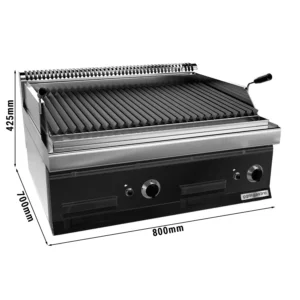 Plynový lávový gril (14 kW) - sklopný grilovací rošt