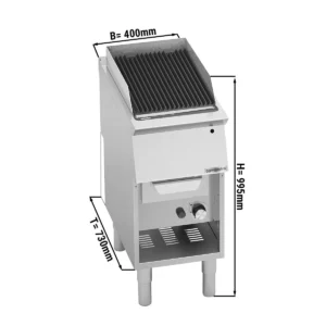 Plynový vodný gril (9 kW)