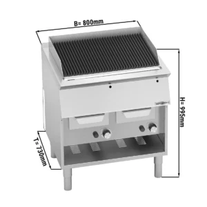 Plynový vodný gril (18 kW)