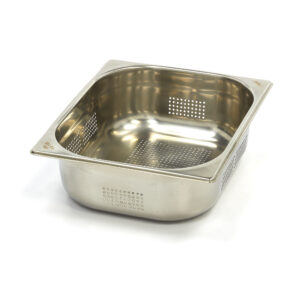 Gastronádoba 1/2 GN - perforovaná - hĺbka 10 cm - 32,5 x 26,5 cm - nerezová oceľ