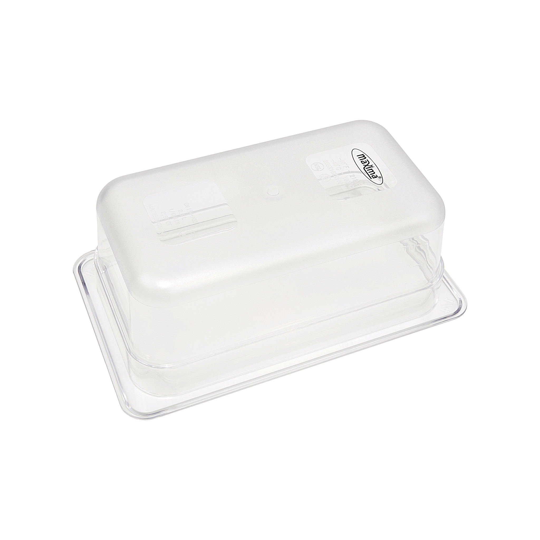 Gastronádoba 1/4 GN - 10 cm hlboká - 26,5 x 16,2 cm - polykarbonát – Obrázok 2