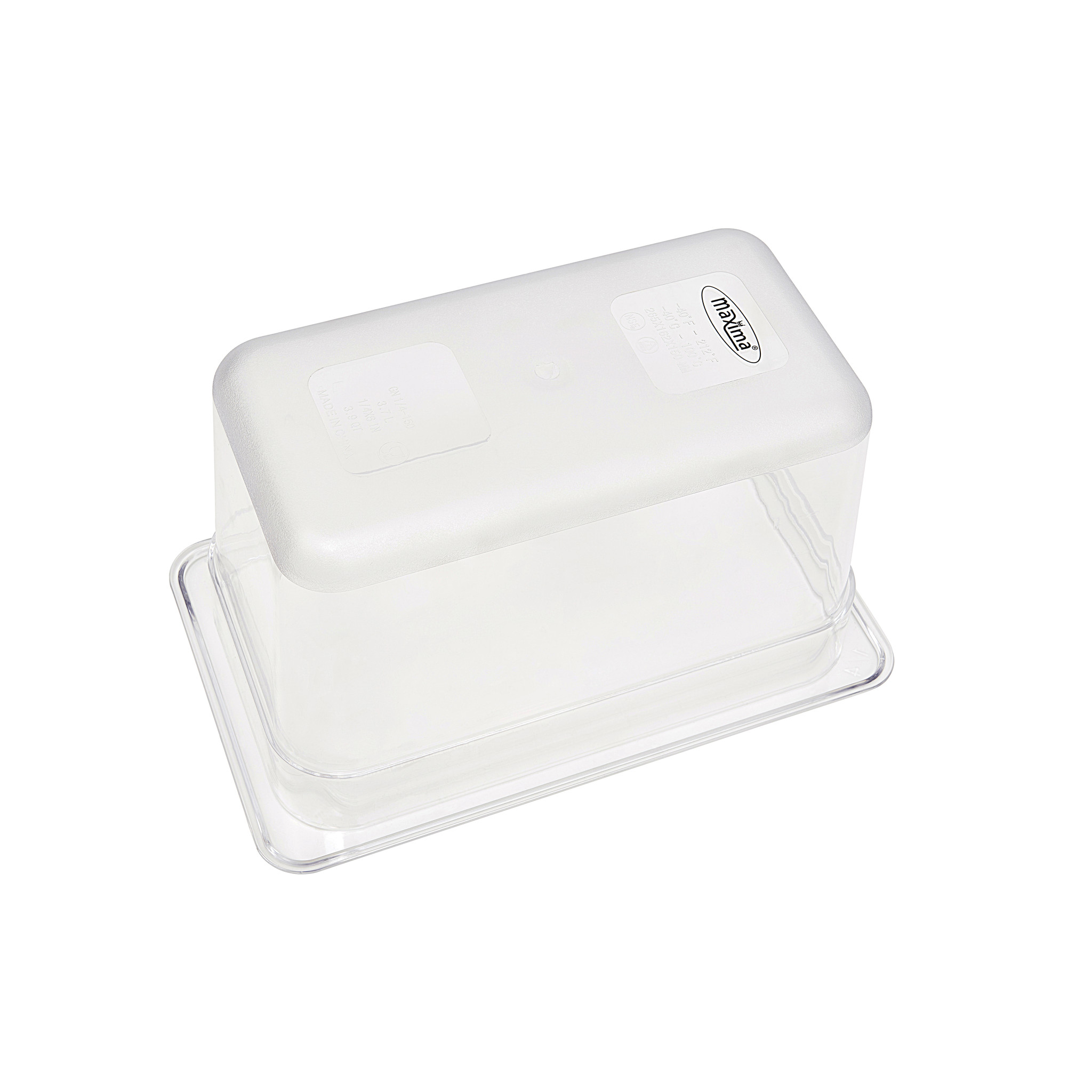 Gastronádoba 1/4 GN - 15 cm hlboká - 26,5 x 16,2 cm - polykarbonát – Obrázok 2