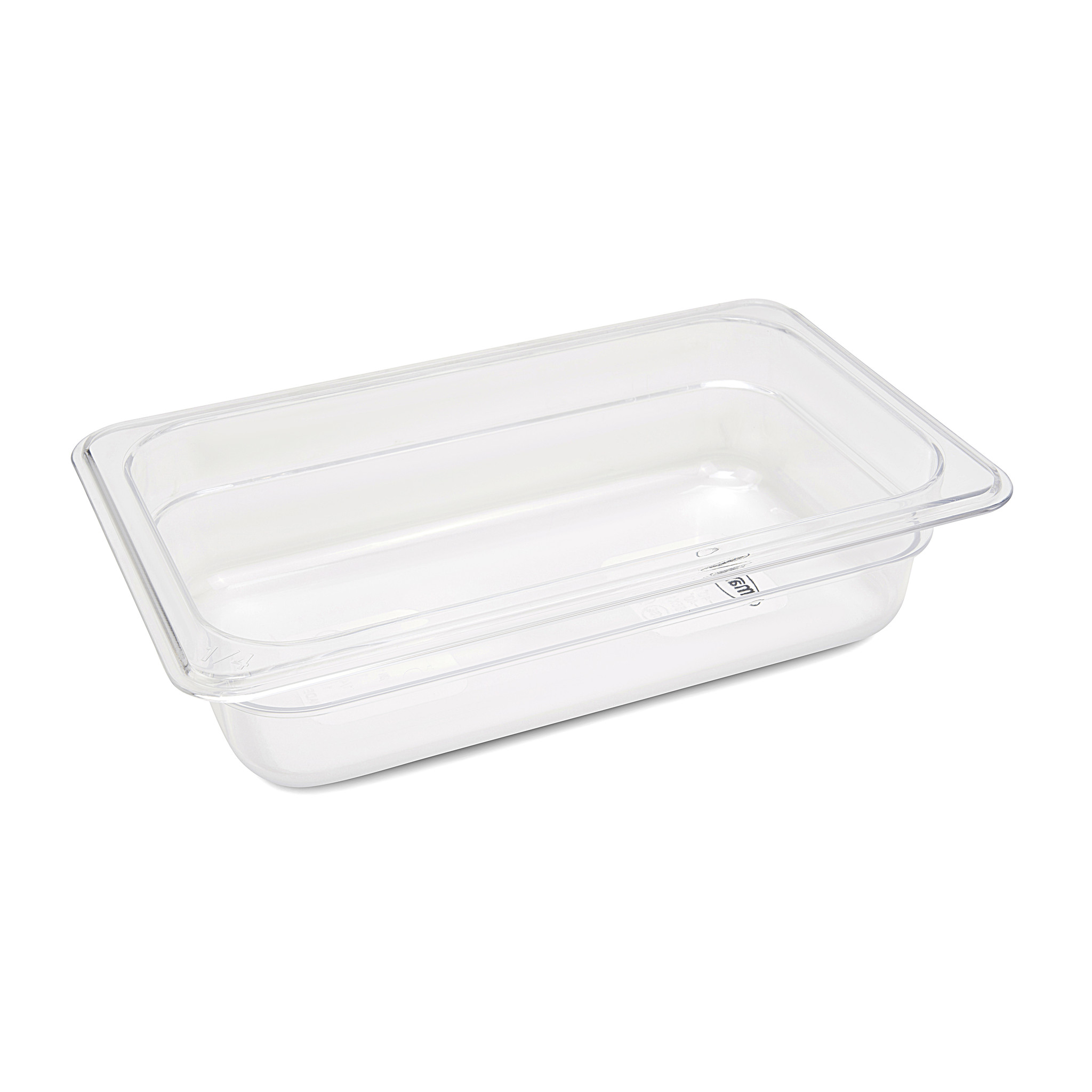Gastronádoba 1/4 GN - 6,5 cm hlboká - 26,5 x 16,2 cm - polykarbonát