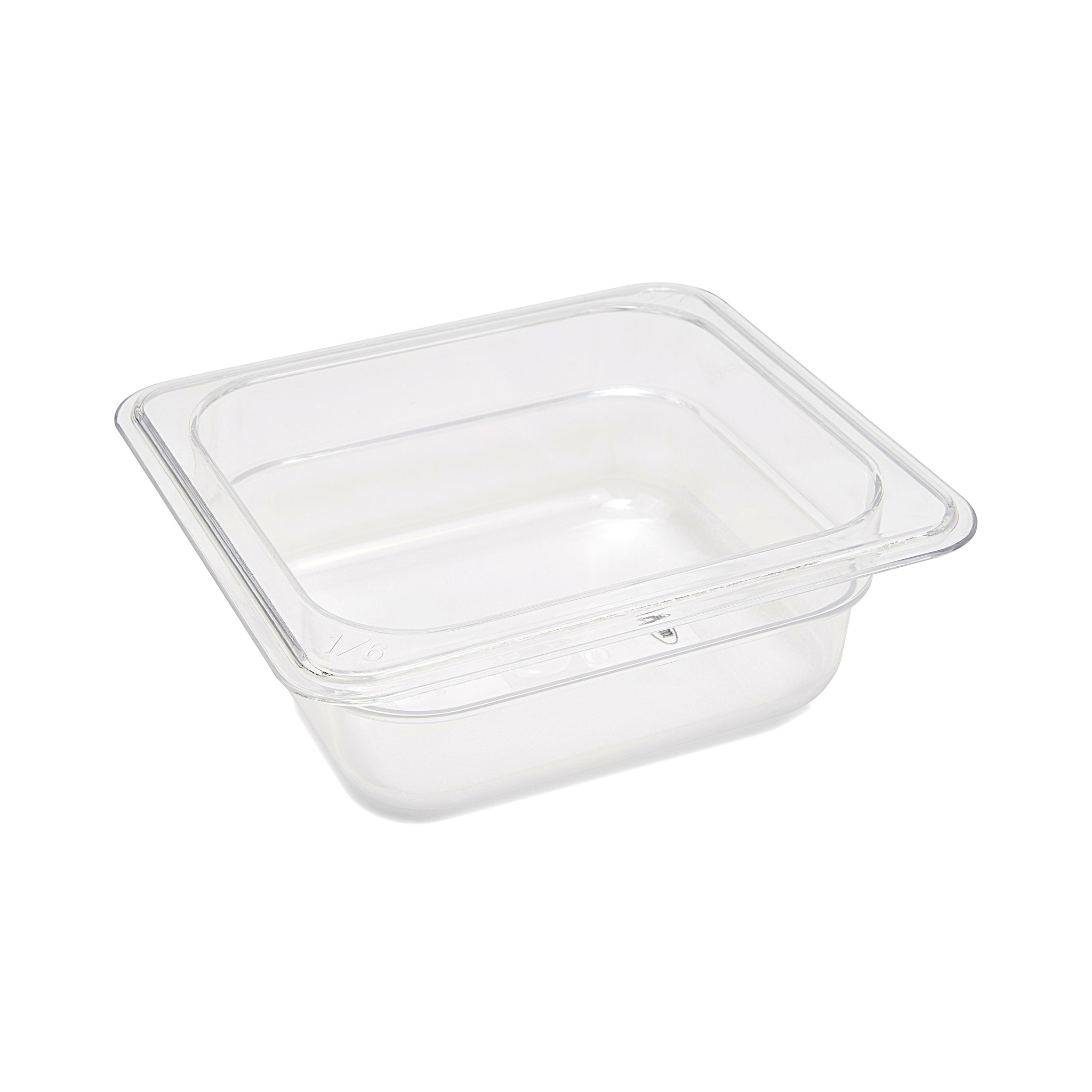 Gastronádoba 1/6 GN - 6,5 cm hlboká - 17,6 x 16,2 cm - polykarbonát