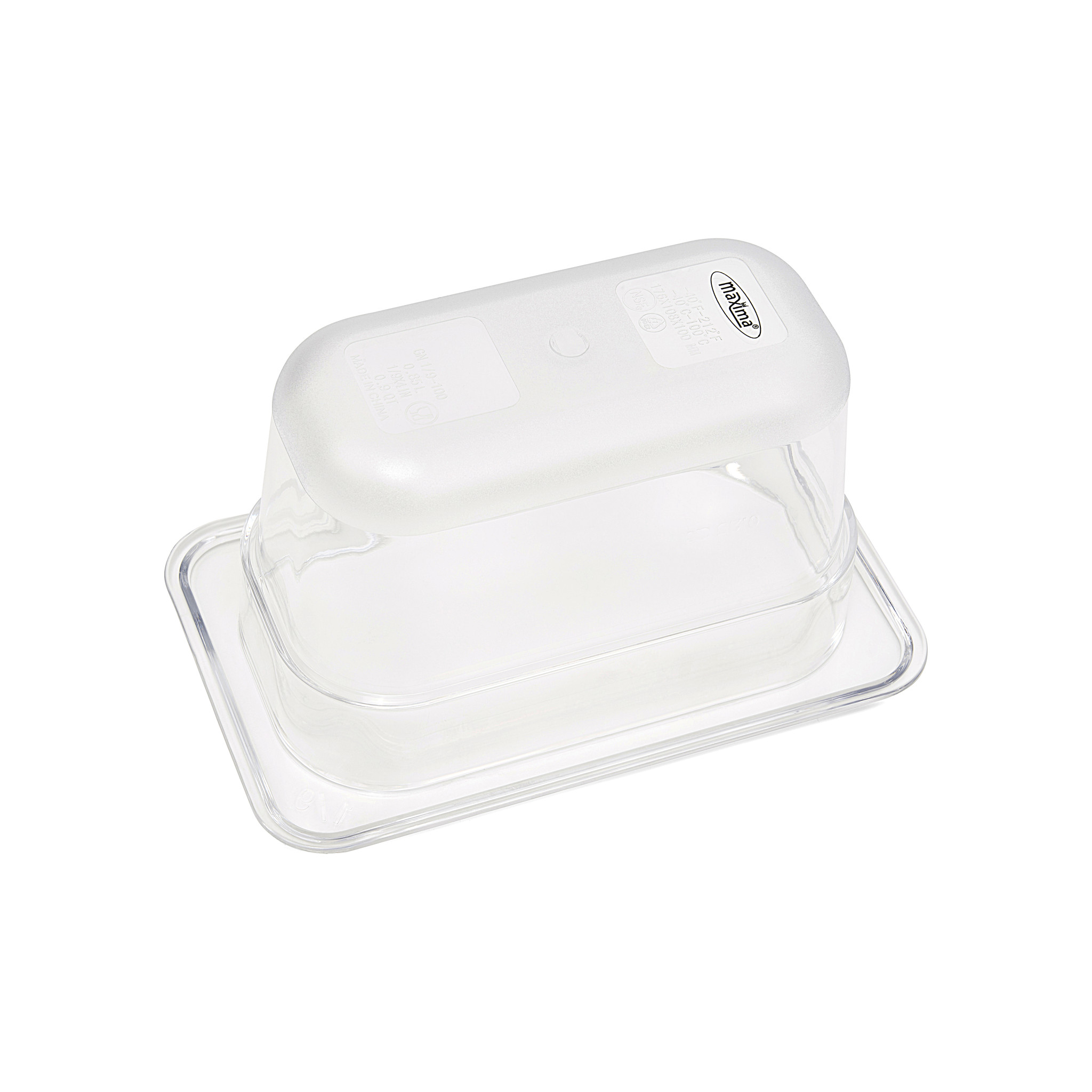 Gastronádoba 1/9 GN - 10 cm hlboká - 17,6 x 10,8 cm - Polykarbonát – Obrázok 2