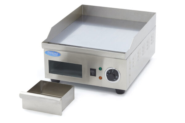 Elektrická grilovacia platňa 36 cm  chromová | Maxima 09365162 - Image 2