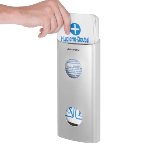 AIR WOLF | Dávkovač hygienických vrecúšok až na 25 hygienických vrecúšok - nerez - Image 6