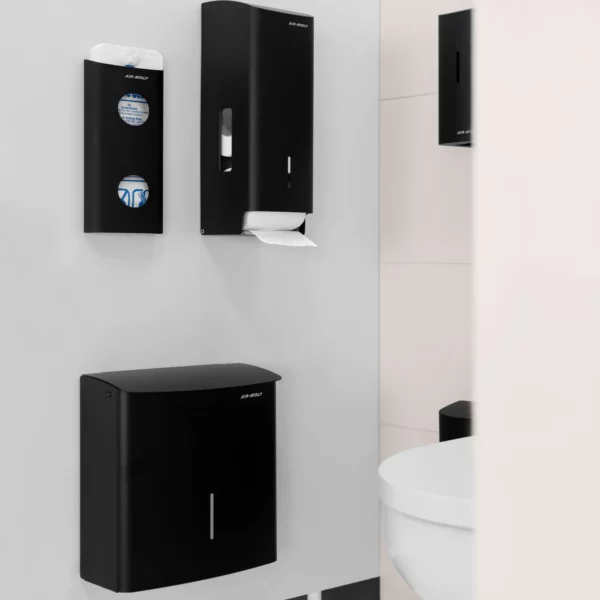 AIR WOLF | Zásobník hygienických vrecúšok až na 25 hygienických vrecúšok - matná čierna nehrdzavejúca oceľ - Image 8