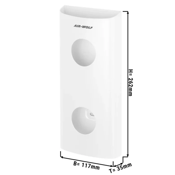 AIR WOLF | Dávkovač hygienických vrecúšok až na 25 hygienických vrecúšok - biela nerez - Image 7