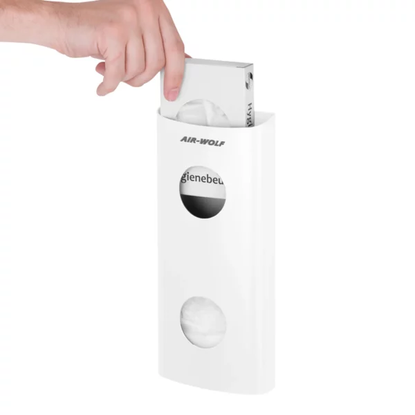 AIR WOLF | Dávkovač hygienických vrecúšok až na 25 hygienických vrecúšok - biela nerez - Image 8