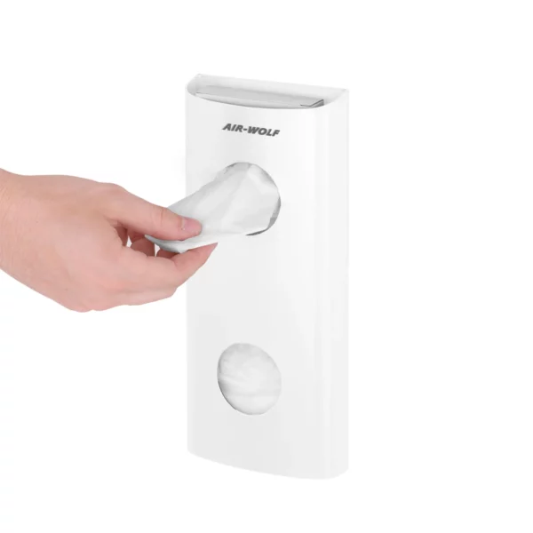 AIR WOLF | Dávkovač hygienických vrecúšok až na 25 hygienických vrecúšok - biela nerez - Image 4