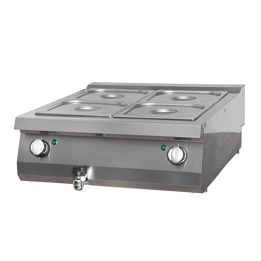 Elektrický varný panel Heavy Duty Bain Marie s dvojitou jednotkou - hĺbka 70 cm