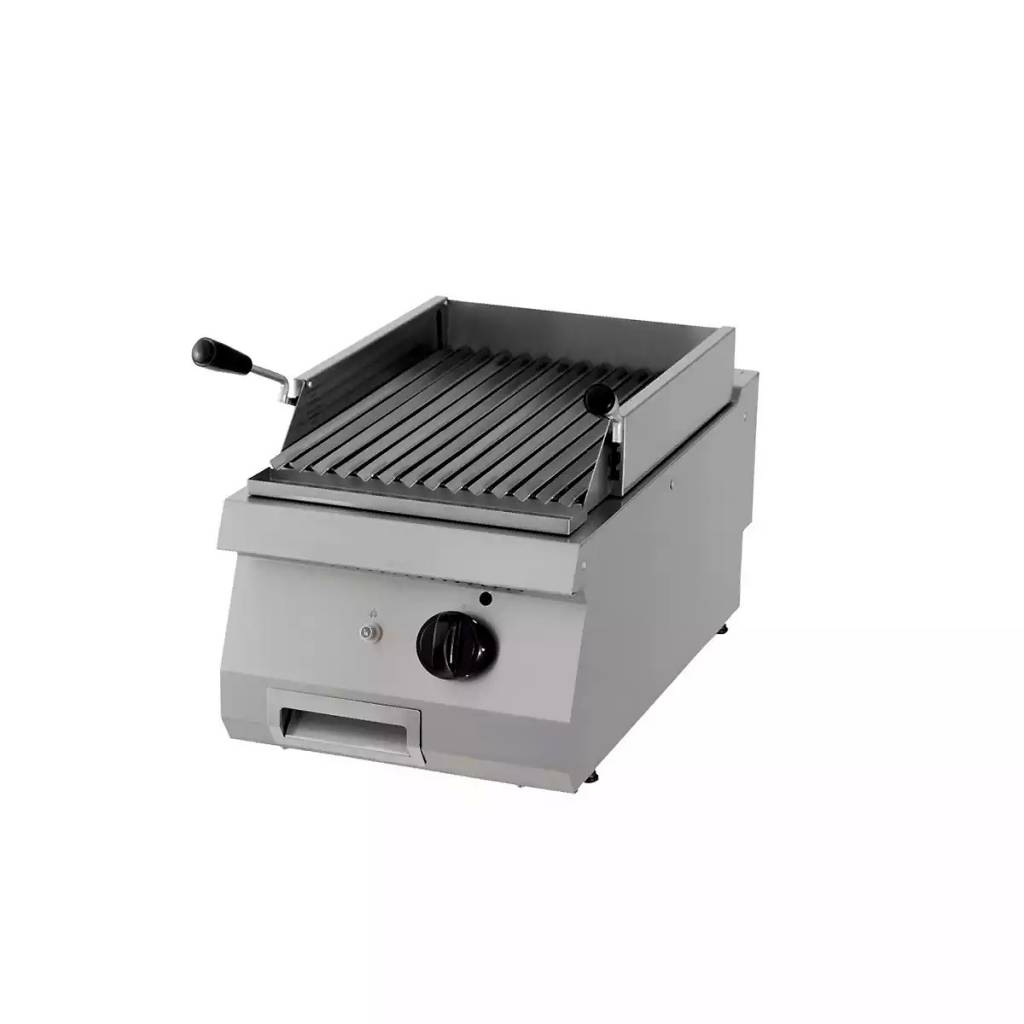Gril s lávovým kameňom - plynový - pre jednu jednotku - 70 cm hlboký