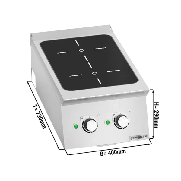 Indukčný sporák - 7 kW - 2 varné dosky