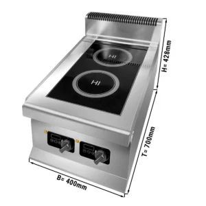 Indukčná varná doska - 6 kW - 2 varné dosky