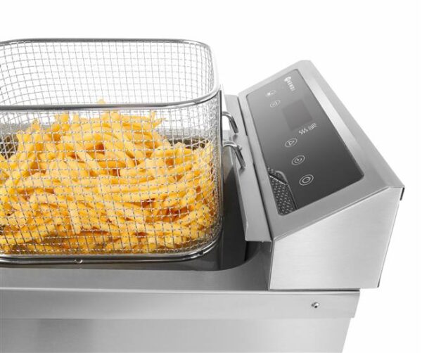 Indukčná fritéza s vypúšťacím kohútikom, 8 l, HENDI, 8L, Svetlošedá, 230V/3500W, 288x619x(H)408mm - Image 9