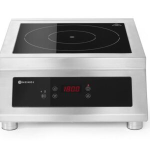 Indukčný varič model 5000 D, HENDI, Profi Line, 400V/5000W, 398x525x(H)175mm