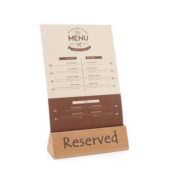 Informačná tabuľka Rezervácia“, HENDI, Reserved, 152x44x(H)44mm - Image 3