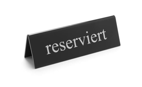 Informačná tabuľka Rezervované“, HENDI, reserved, 130x30x(H)38mm - Image 2