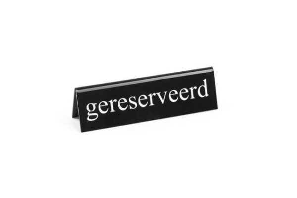 Informačná tabuľka Rezervované“, HENDI, reserved, 130x30x(H)38mm - Image 6