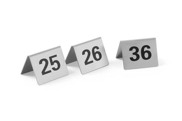 Informačná tabuľka s číslom, HENDI, Čísla 1-12, 50x35x(H)40mm - Image 4