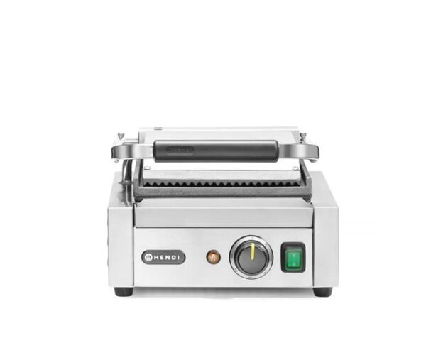 Kontaktný gril, 263600  HENDI, drážkovaný vrch a hladké dno, 230V/1800W, 310x400x(H)510mm - Image 3