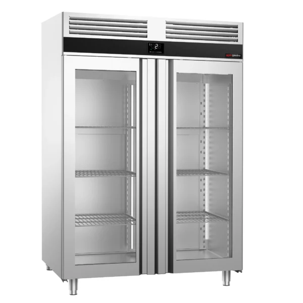 Chladnička PREMIUM - GN 2/1 - 1400 litrov - s 2 sklenenými dvierkami - Image 2