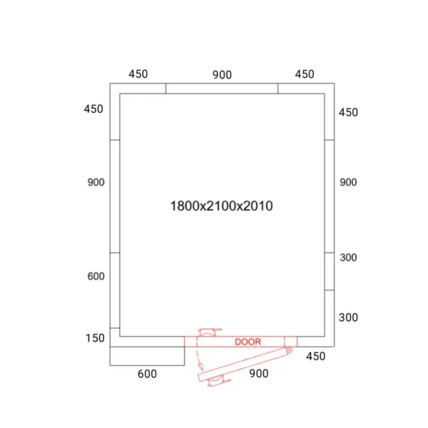 Chladiaci box - 1,8 x 2,1 m - výška: 2,01 m - 5,88 m3 - Image 3