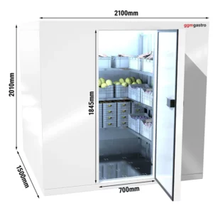 Chladiaci box - 2,1 x 1,5 m - výška: 2,01 m - 4,8 m3