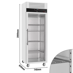 Chladnička ECO - 600 litrov - s 1 sklenenými dvierkami