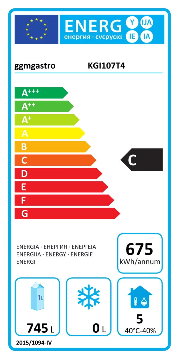 Chladnička PREMIUM PLUS - GN 1/1 - 745 litrov - so 4 polovičnými dverami z nehrdzavejúcej ocele - Image 7
