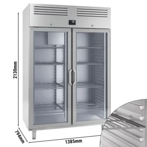 Chladnička PREMIUM PLUS - GN 2/1 - 1240 litrov - s 2 sklenenými dverami