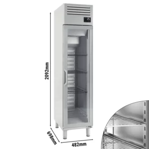 Chladnička PREMIUM PLUS - GN 1/1 - 325 litrov - s 1 sklenenými dvierkami