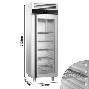 Chladnička PREMIUM PLUS - GN 2/1 - 560 litrov - s 1 sklenenými dvierkami