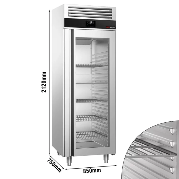 Chladnička PREMIUM PLUS - GN 2/1 - 560 litrov - s 1 sklenenými dvierkami