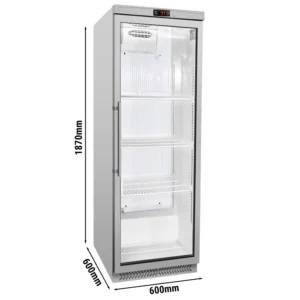 Úložná chladnička ECO - 400 litrov - s 1 sklenenými dvierkami