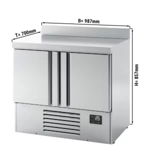 Chladiaci stôl PREMIUM PLUS - 980x700 mm - s 2 dverami a podstavcom