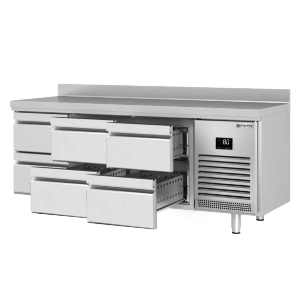 Chladiaci stôl PREMIUM PLUS - 1960x600mm - 6 zásuviek a zásuvka - Image 6