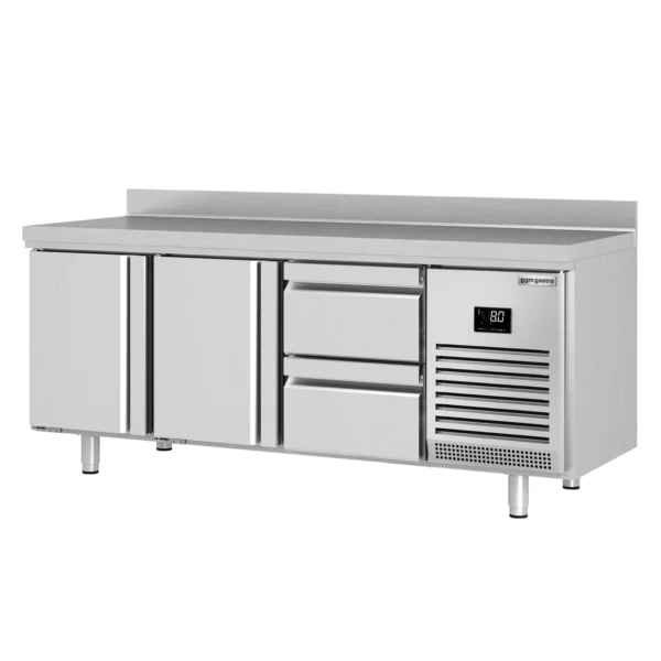 Chladiaci stôl PREMIUM PLUS - 1960x700mm - s 2 dvierkami a 2 zásuvkami a so zadnou stenou - Image 6