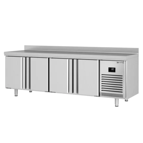Chladiaci stôl PREMIUM PLUS - 2452 x 600 mm - so 4 dverami a podstavcom - Image 9