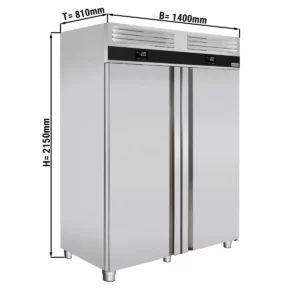 Kombinácia chladničky a mrazničky PREMIUM-GN 2/1 - 1400 litrov - 2 dvere