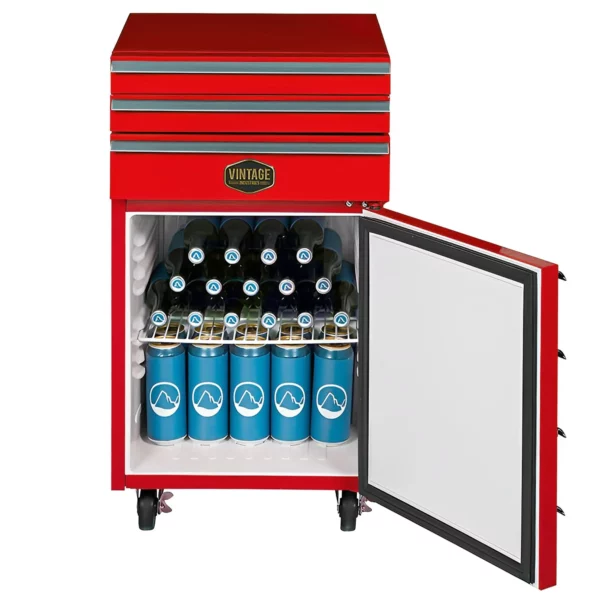 GASTRO COOL | Chladnička „dielenský vozík“ - 50 litrov - 1 dvere - červená - Image 6