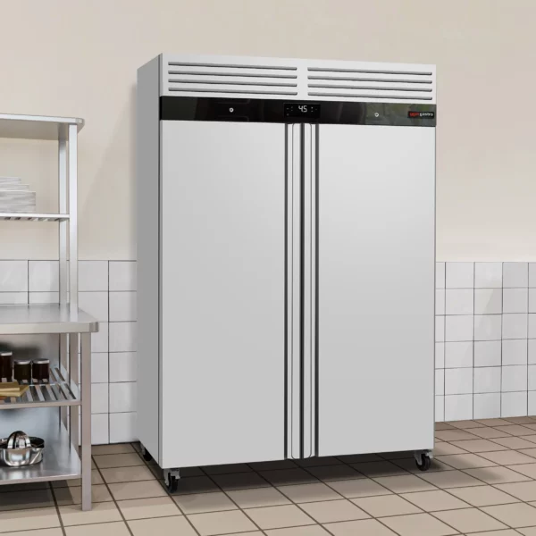 Chladnička ECO - GN 2/1 - 1400 litrov - s 2 dvierkami - vnútro dvierok z plastu - Image 2